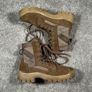 Garmont Vibram Tactical Combat Boots Mens 9 Brown Suede Leather High Top Laced